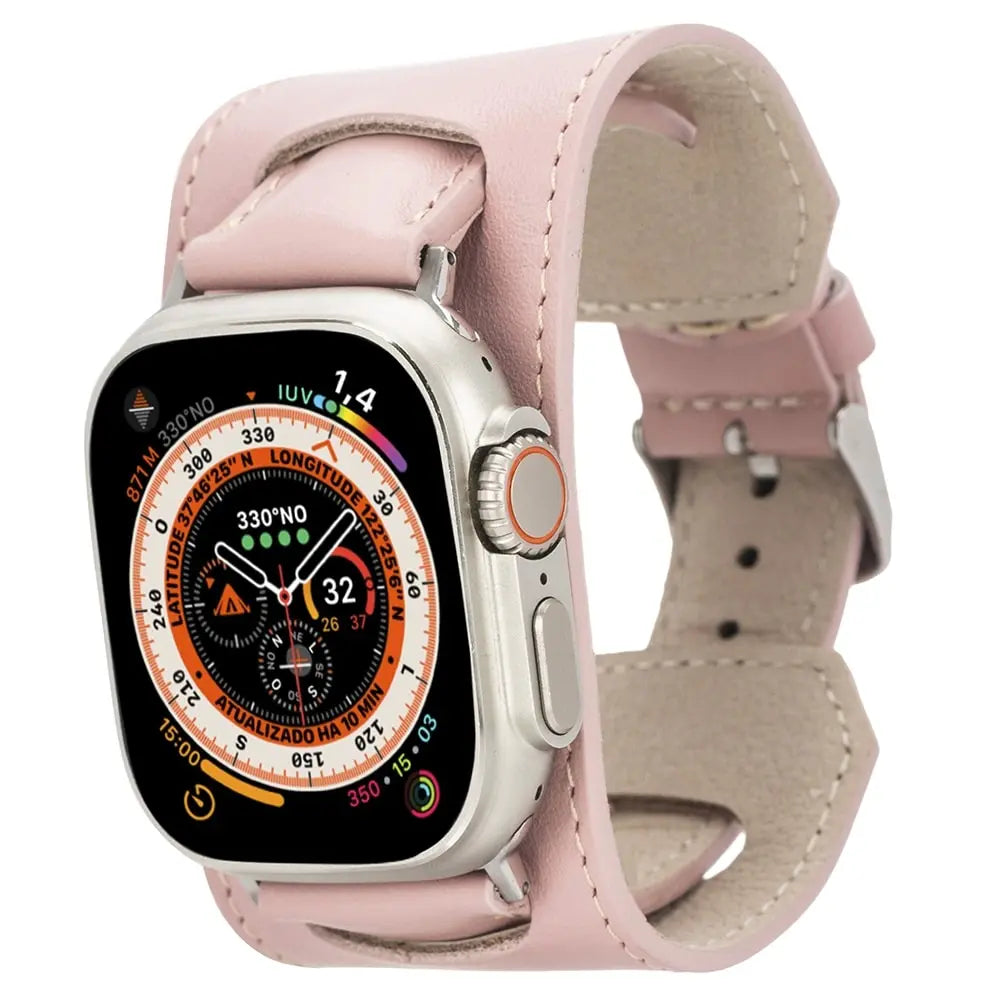 Cuff Sweet Pink Band for Apple Watch 49mm - 38mm for All Series iWatch