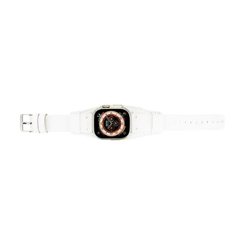 Cuff White Band For Apple Watch 49mm - 38mm For All Series IWatch