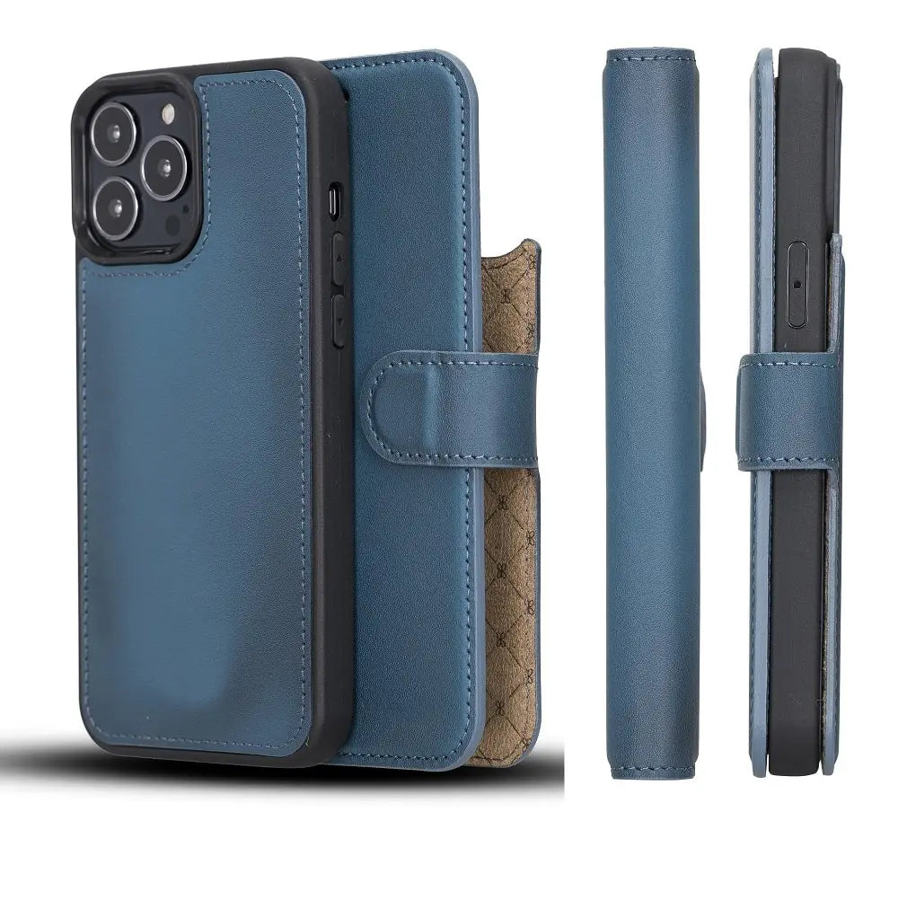 iPhone 13 Pro Detachable Wallet Case, (Admiral Blue)