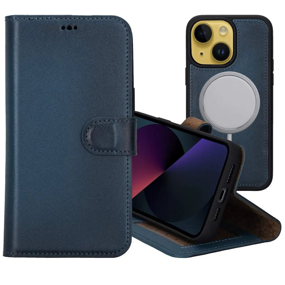 iPhone 13 Mini Detachable Wallet Case, (Admiral Blue)