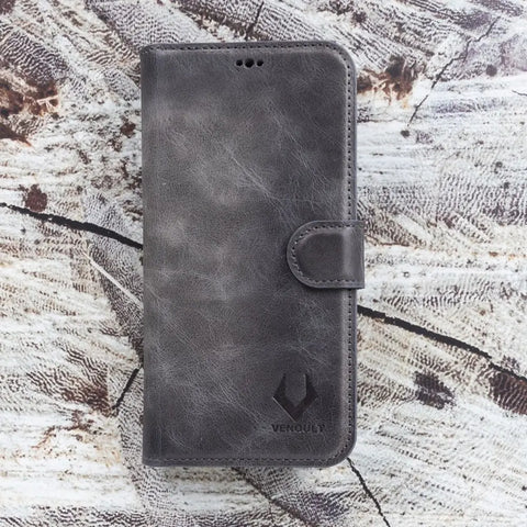 iPhone 13 Mini Detachable Wallet Case, (Sandy Gray)
