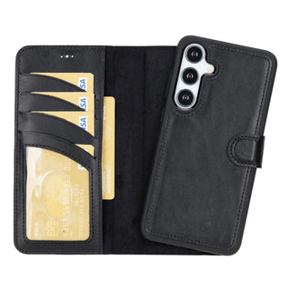 Samsung Galaxy S25 Plus Detachable Wallet Case, Rustic Black