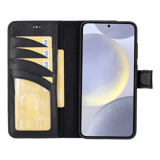 Samsung Galaxy S25 Plus Detachable Wallet Case, Rustic Black