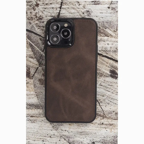 Chocolate Brown New iPhone 15 Pro MAX 6.7 Wallet Case, Genuine Leather, Magnetic Detachable Luxury Flio, RFID Protected, Magsafe Wireless Charge, 2023