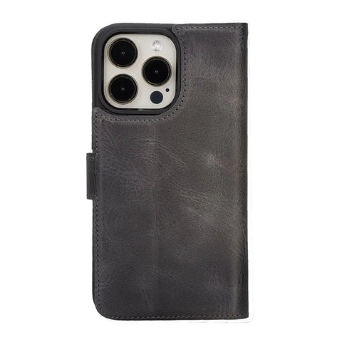 Detachable Leather Wallet Case for iPhone 16 Pro 6.3"