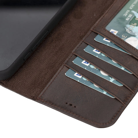 Detachable Leather Wallet Case for iPhone 16 Pro 6.3"