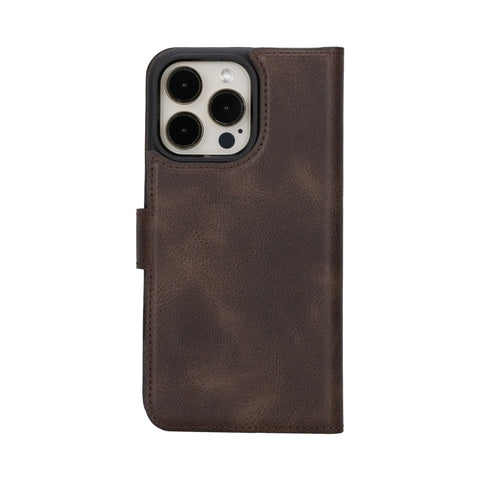 Detachable Leather Wallet Case for iPhone 16 Pro 6.3"