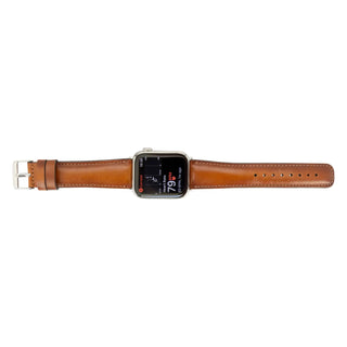 Classic, Chestnut Brown Apple Watch Band 49mm - 38mm for All Series iWatch