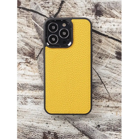 Mikado Yellow  iPhone 15 Pro Wallet Case for Women Genuine Leather, Magnetic Detachable Luxury Flio, RFID Protected, Magsafe Wireless Charge, 2023