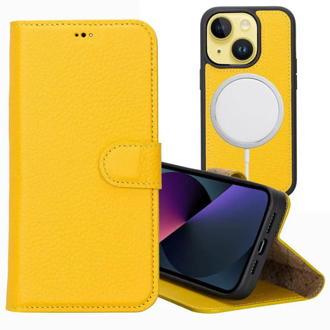 iPhone 13 Mini Detachable Wallet Case, (Mikado Yellow)