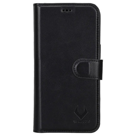 Leather Wallet Black iPhone 15 Pro MAX Wallet Case Magsafe Compatible Genuine Leather Magnetic Detachable iPhone 15 Pro MAX Wallet Case for Man or Women
