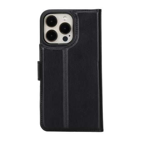 Detachable Leather Wallet Case for iPhone 16 Pro 6.3"