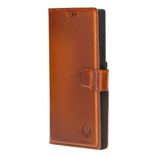 Samsung Galaxy S25 Ultra Leather Wallet Case with 4 credit card holder Full Grain Leather Folio Case for Man or Women