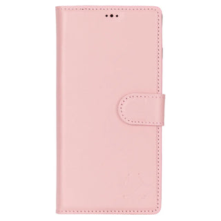 Samsung Galaxy S25 ultra leather wallet case for women nude pink