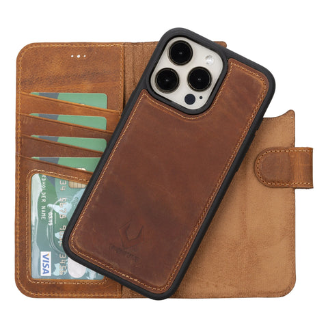 full grain leather case for iphone 16 pro