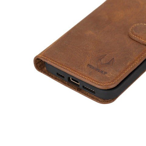 Detachable Leather Wallet Case for iPhone 16 Pro 6.3"