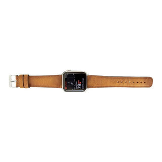 Classic Almond Brown Band for Apple Watch 49mm - 38 mm for All Series iWatch - VENOULT