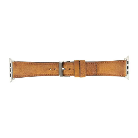 Classic Almond Brown Band for Apple Watch 49mm - 38 mm for All Series iWatch - VENOULT