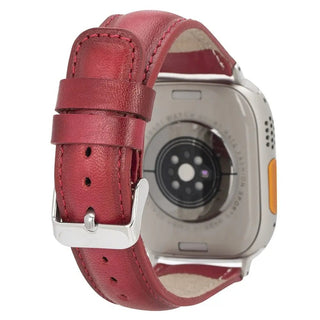 Classic Cranberry Red Band for Apple Watch 49mm - 38 mm for All Series iWatch - VENOULT