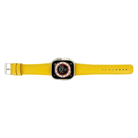 Classic Mikado Yellow Band for Apple Watch 49mm - 38 mm for All Series iWatch - VENOULT