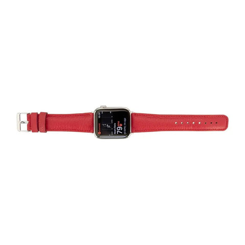 Classic Wine Red Band for Apple Watch 49mm - 38 mm for All Series iWatch - VENOULT