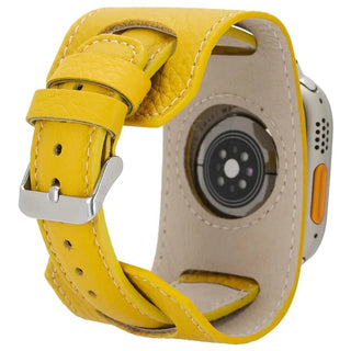 Cuff Mikado Yellow Band for Apple Watch 49mm - 38mm for All Series iWatch - VENOULT