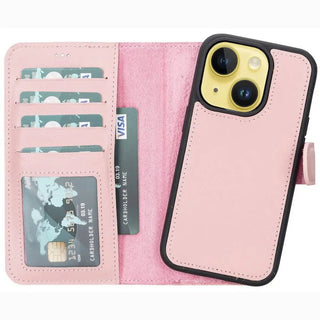 Detachable Wallet Case for iPhone 15, (Nude Pink) - VENOULT