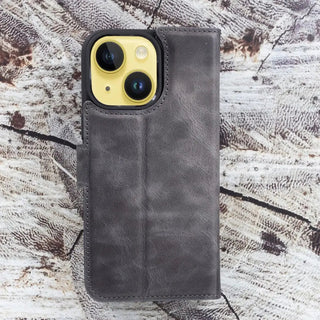 Detachable Wallet Case for iPhone 15 Plus, (Sandy Gray) - VENOULT