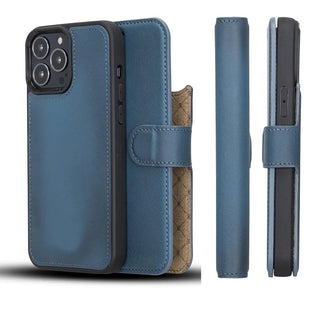 iPhone 13 Pro Detachable Wallet Case, (Admiral Blue) - VENOULT