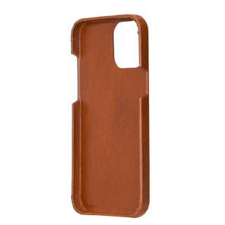 iPhone 13 Pro Slim Leather Case, (Chestnut Brown) - VENOULT