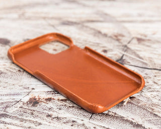 iPhone 13 Pro Slim Leather Case, (Chestnut Brown) - VENOULT