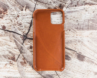 iPhone 13 Pro Slim Leather Case, (Chestnut Brown) - VENOULT