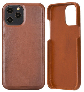 iPhone 13 Pro Slim Leather Case, (Chestnut Brown) - VENOULT