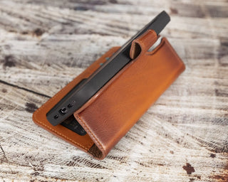 iPhone 14 Detachable Card Holder Wallet Case, (Chestnut Brown) - VENOULT