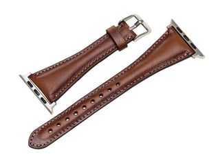 Slim Apple Watch Band for Women 40mm, 41mm, 44mm, 45mm, Chestnut Brown - VENOULT