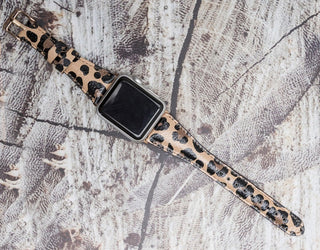 Slim Apple Watch Band for Women 40mm, 41mm, 44mm, 45mm, Slim, Leopard Patterned - VENOULT