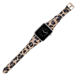 Slim Apple Watch Band for Women 40mm, 41mm, 44mm, 45mm, Slim, Leopard Patterned - VENOULT