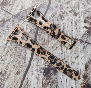 Slim Apple Watch Band for Women 40mm, 41mm, 44mm, 45mm, Slim, Leopard Patterned - VENOULT