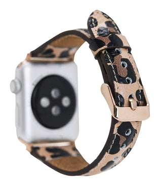 Slim Apple Watch Band for Women 40mm, 41mm, 44mm, 45mm, Slim, Leopard Patterned - VENOULT