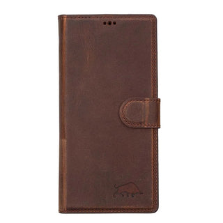 Vintage Leather Samsung Galaxy S23 PLUS Wallet Case, (6.7") Genuine Leather, Detachable, RFID Protected, Compatible Wireless Charge - VENOULT