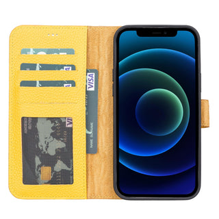 VENOULT iPhone 13 Pro 6.1" Detachable Wallet Case, RFID Protected, Wireless Charging and Car Mount Compatible, First Class Genuine Leather - VENOULT