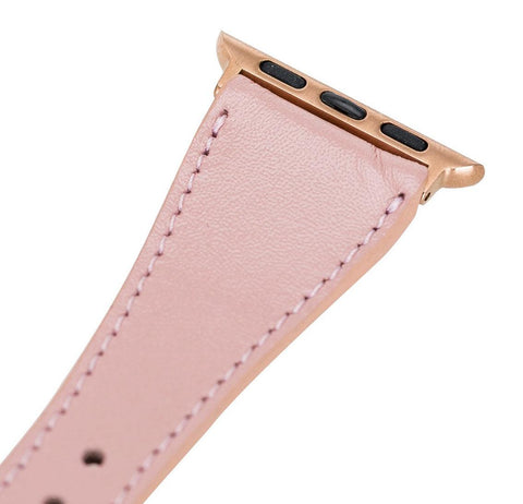 Slim Apple Watch Band for Women 40mm, 41mm, 44mm, 45mm, Nude Pink - VENOULT